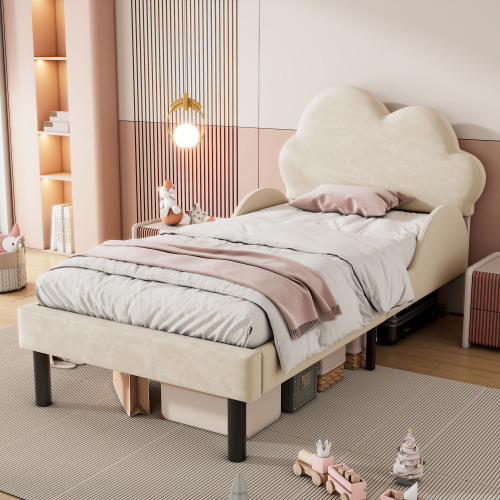 Luxuriöses, mit Samt gepolstertes Bett-OKWISH