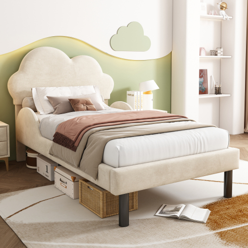 Luxuriöses, mit Samt gepolstertes Bett-OKWISH