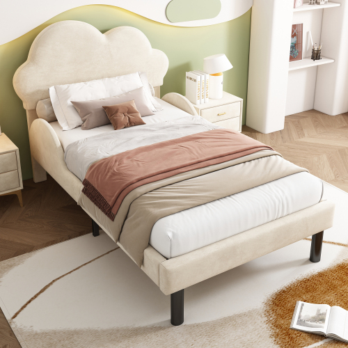 Luxuriöses, mit Samt gepolstertes Bett-OKWISH