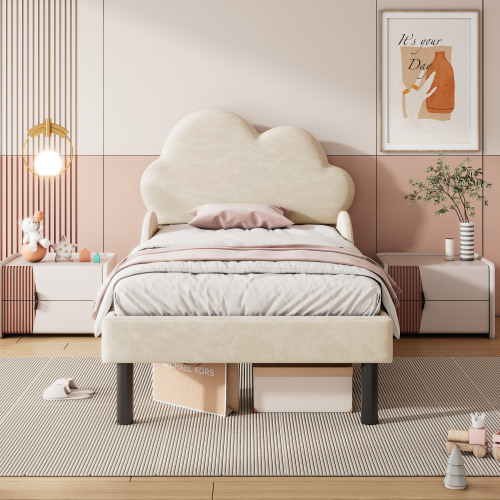 Luxuriöses, mit Samt gepolstertes Bett-OKWISH