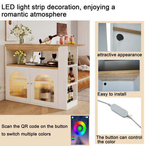 Moderner ausziehbarer Esstisch mit Stauraum-OKWISH