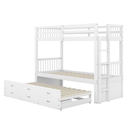 Etagenbett aus Kiefernholz und MDF-OKWISH