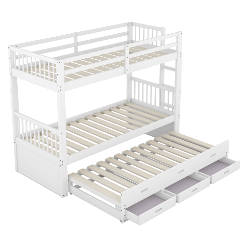 Etagenbett aus Kiefernholz und MDF-OKWISH