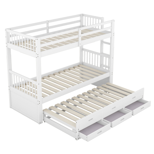 Etagenbett aus Kiefernholz und MDF-OKWISH