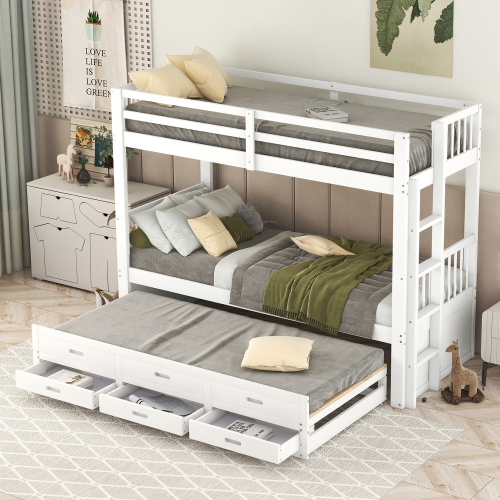 Etagenbett aus Kiefernholz und MDF-OKWISH