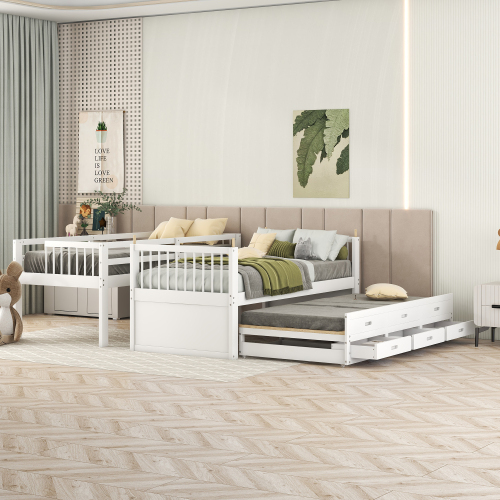 Etagenbett aus Kiefernholz und MDF-OKWISH