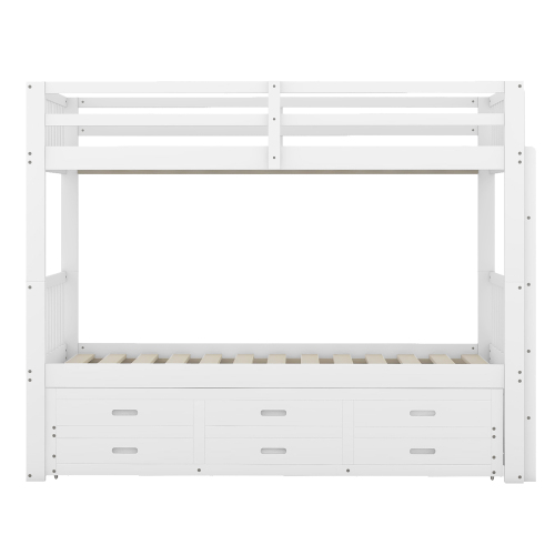 Etagenbett aus Kiefernholz und MDF-OKWISH