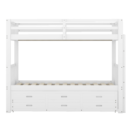 Etagenbett aus Kiefernholz und MDF-OKWISH