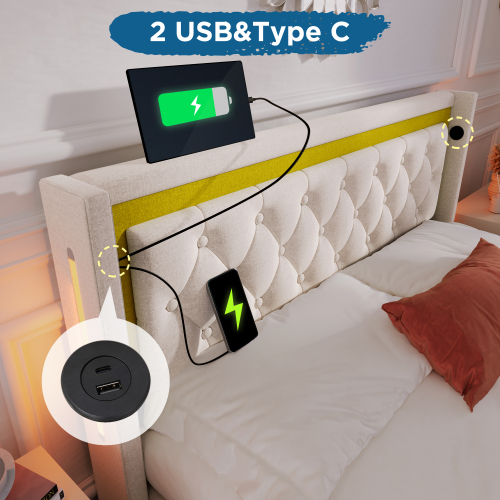 Mit Baumwolle gepolstertes Jugendbett-OKWISH