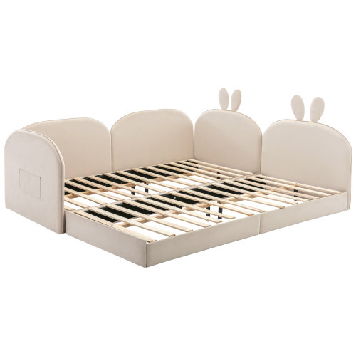 Gepolstertes Kaninchenbett mit Kopfteil-OKWISH