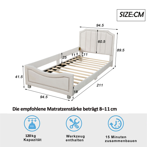 Multifunktionales weiches Bett aus Teddystoff-OKWISH