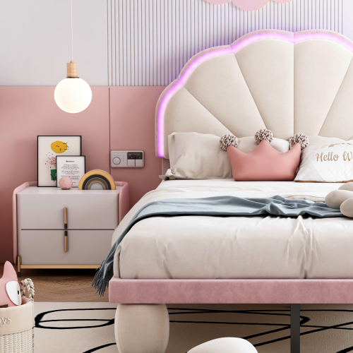 Fächerförmige, weiche, farbenfrohe Wechsellampe mit Kissenbett-OKWISH