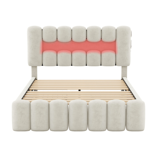 Polsterbett mit USB und Stereoanlage-OKWISH