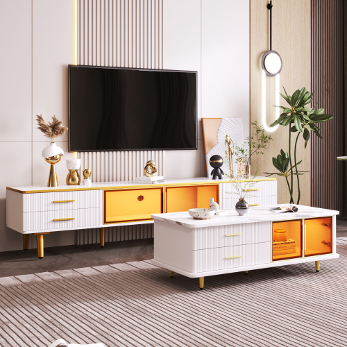 TV-Schrank in Marmoroptik-OKWISH