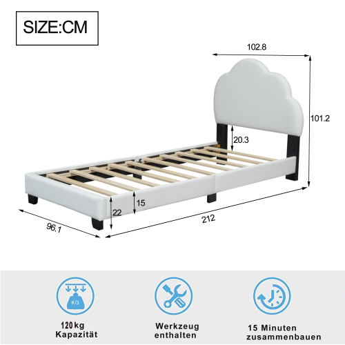 Weiches Kinderbett in Wolkenform-OKWISH