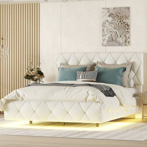 140 x 200 Doppelbetten, Polsterbetten, Schwebebetten, Polsterbetten mit Lichtleisten