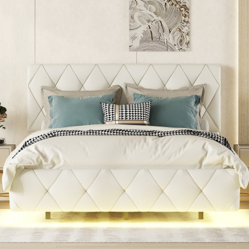 140 x 200 Doppelbetten, Polsterbetten, Schwebebetten, Polsterbetten mit Lichtleisten