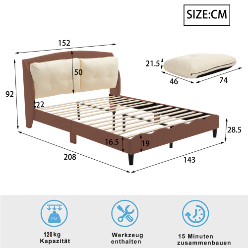 Kinderbett Polsterbett-OKWISH