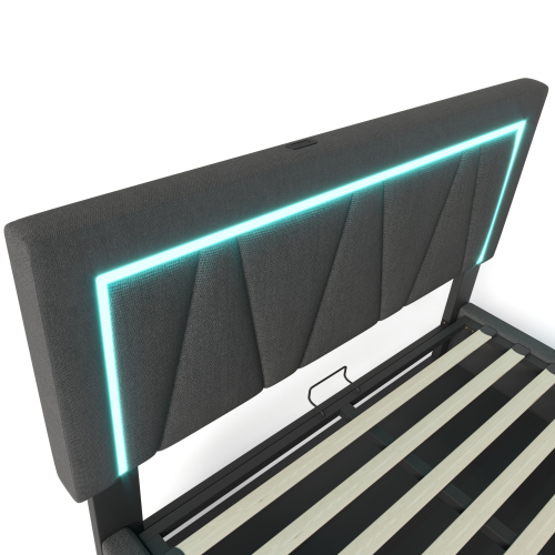 Multifunktionales Doppelbett aus Leinen-OKWISH