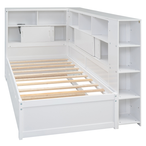 Plattformbett mit Ausziehbett-OKWISH