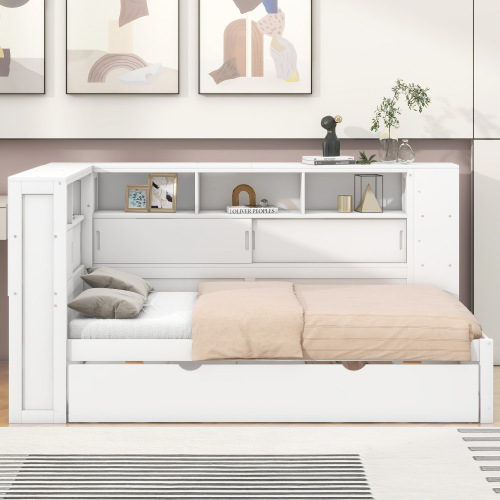 Plattformbett mit Ausziehbett-OKWISH