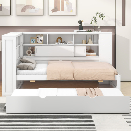 Plattformbett mit Ausziehbett-OKWISH