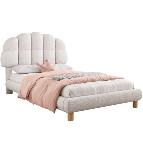 Einzelbett, Kinderbett, Jugendbett, Polsterbett, Holzlattenrost, Kreisvlies