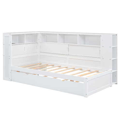 Plattformbett mit Ausziehbett-OKWISH