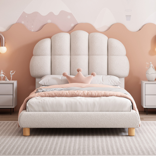 Einzelbett, Kinderbett, Jugendbett, Polsterbett, Holzlattenrost, Kreisvlies