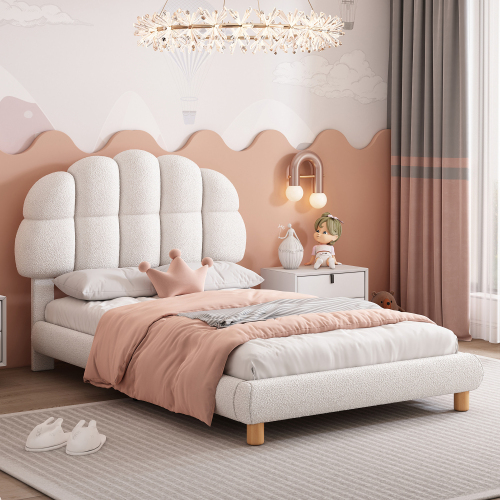 Einzelbett, Kinderbett, Jugendbett, Polsterbett, Holzlattenrost, Kreisvlies