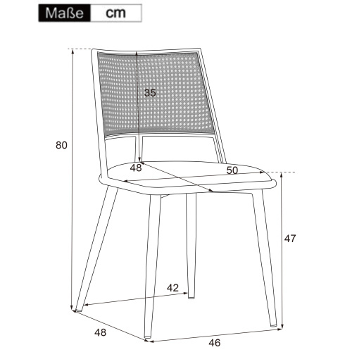 Rattan-Rückenlehne,Wohnzimmer,Schlafzimmerstuhl