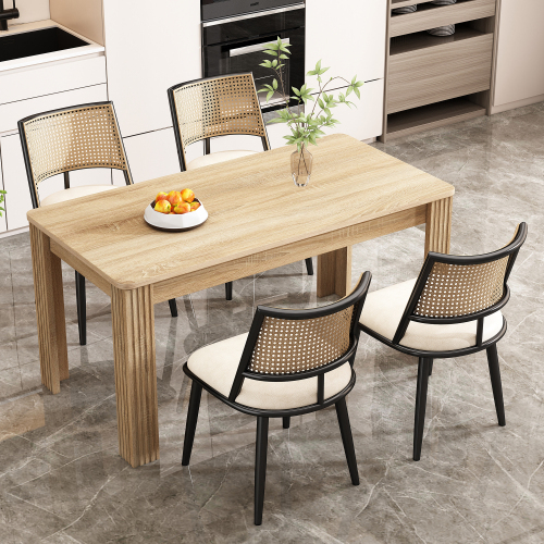 Rattan-Rückenlehne,Wohnzimmer,Schlafzimmerstuhl