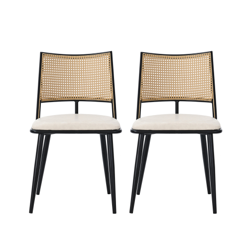 Rattan-Rückenlehne,Wohnzimmer,Schlafzimmerstuhl