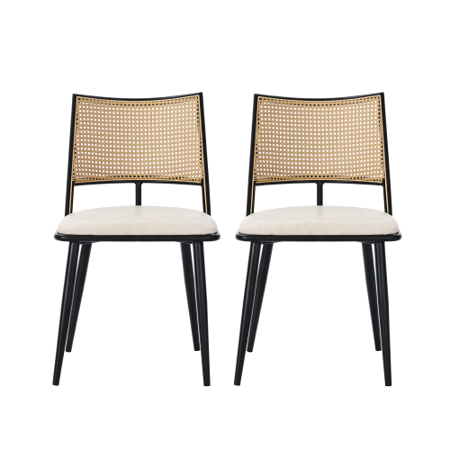 Rattan-Rückenlehne,Wohnzimmer,Schlafzimmerstuhl
