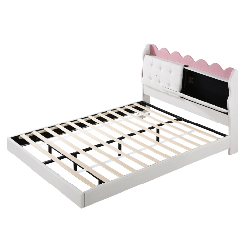 Polsterbett mit Lichtleiste-OKWISH