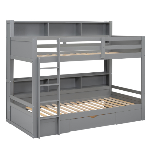 90x200cm Einzelbetten, Kinderbetten, Etagenbetten, Etagenbetten, mit Schubladen, mit Staufächern