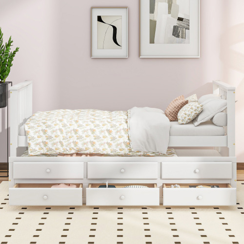 Einzelbett mit Ausziehbett-OKWISH