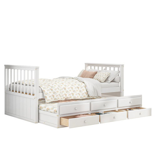 Einzelbett mit Ausziehbett-OKWISH