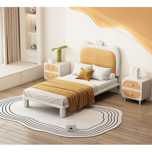 Kinderbett mit Kronenkopfteil-OKWISH