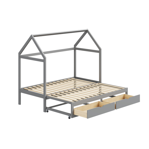 Ausziehbares Kinderbett-OKWISH