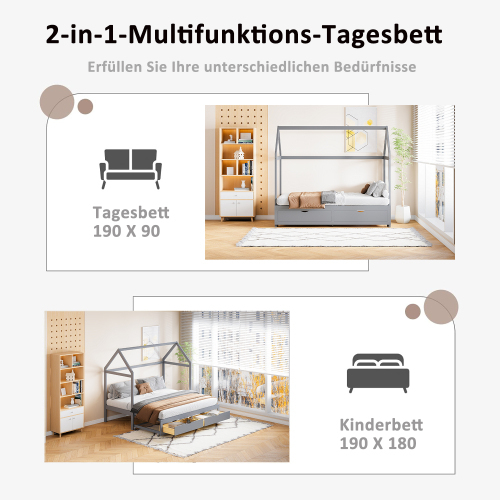 Ausziehbares Kinderbett-OKWISH