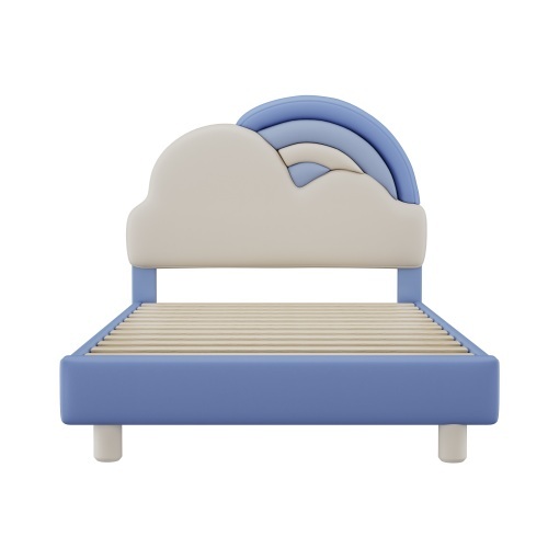 Bequemes Regenbogenwolken-Doppelbett am Bett-OKWISH