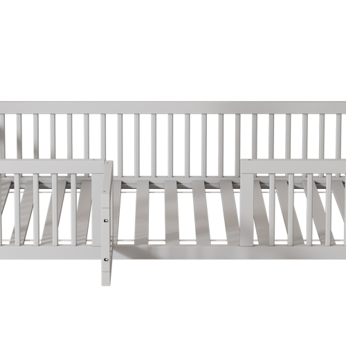 Massivholzbett, Doppelbett, Flachbett, Hausbett, Hausbett mit Türchen