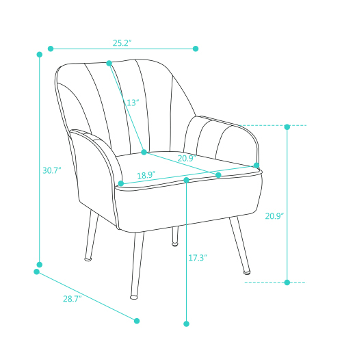 Samt-Loungesessel-OKWISH