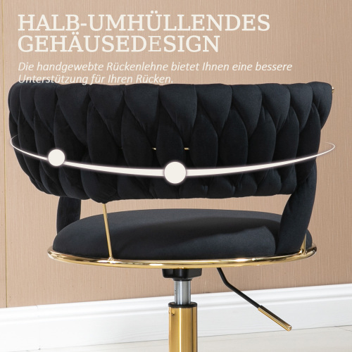 Bürostuhl aus weichem Samt-OKWISH