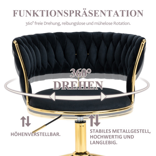 Bürostuhl aus weichem Samt-OKWISH