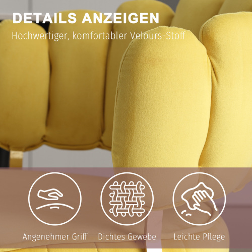 Esszimmerstuhl aus weichem Samt, 2er-Set-OKWISH