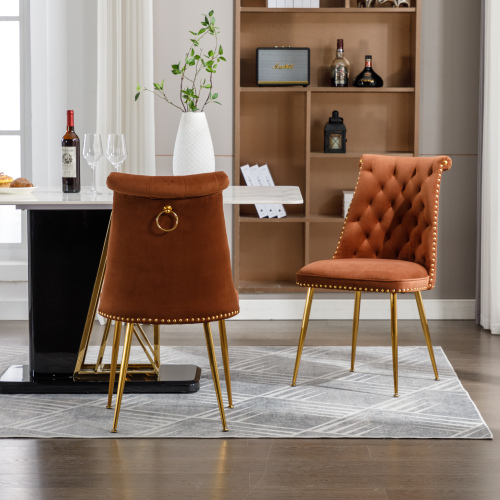 Moderner und einzigartiger Samtstuhl-OKWISH