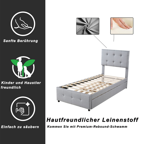 Hautfreundliches Leinenpolsterbett-OKWISH