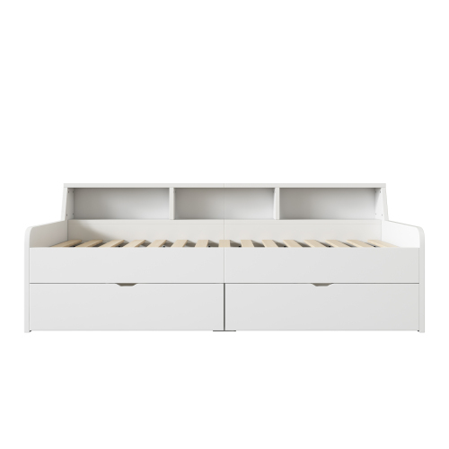 90*200 cm Tagesbett, einzeln, mit zwei Schubladen, mit Staufach